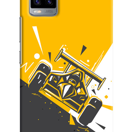 Track King Vivo V20 Hard Case Back Cover by Casekaro