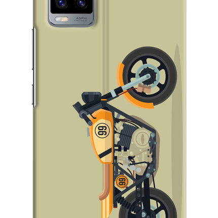 Vertical Speedster Vivo V20 Hard Case Back Cover by Casekaro