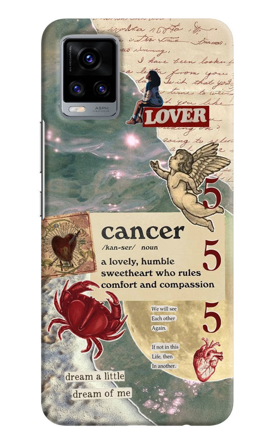 Cancer Zodiac Vivo V20 Hard Case Back Cover by Casekaro