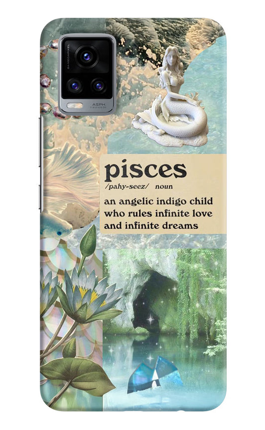 Pisces Zodiac Vivo V20 Hard Case Back Cover by Casekaro