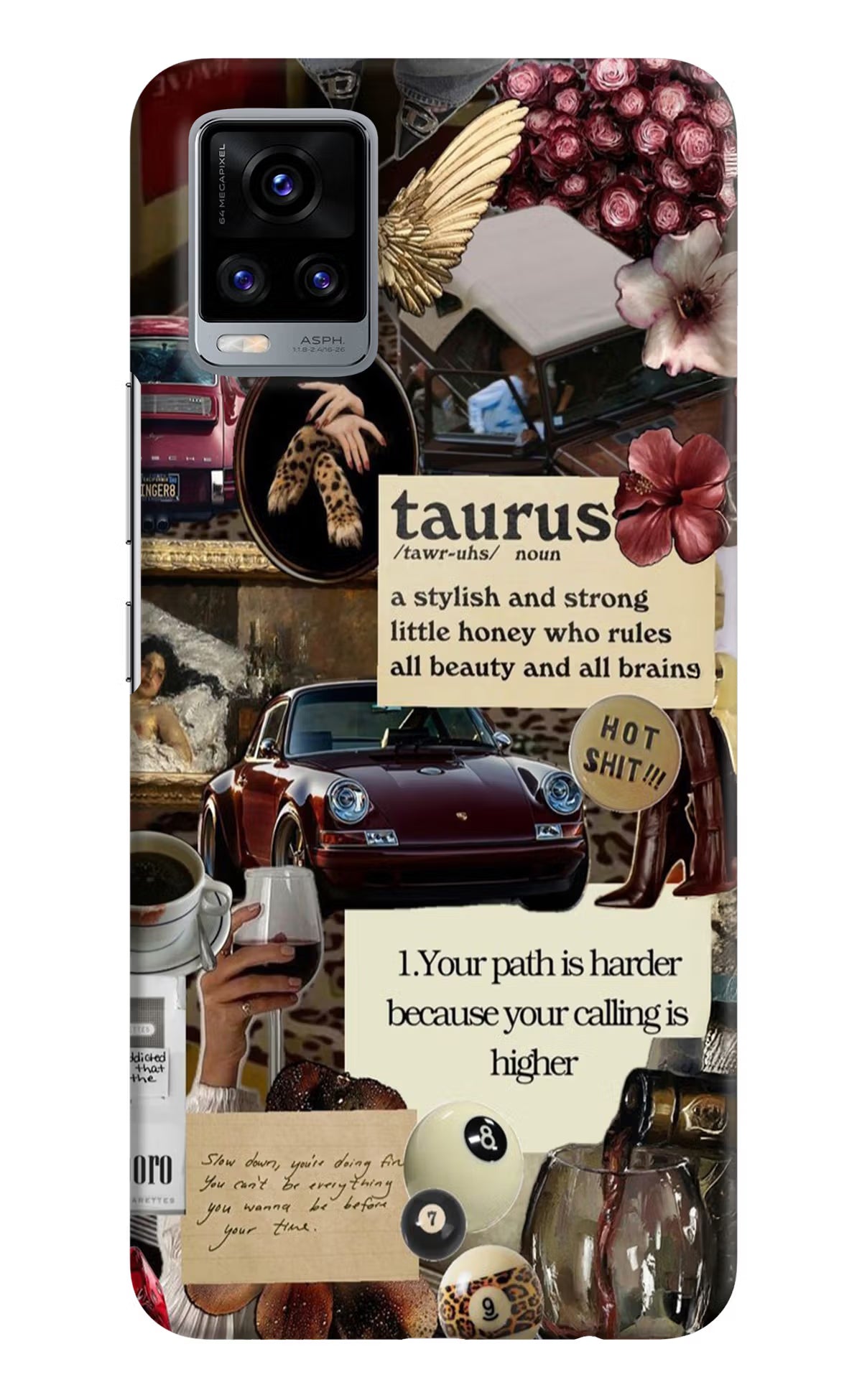 Taurus Zodiac Vivo V20 Hard Case Back Cover by Casekaro