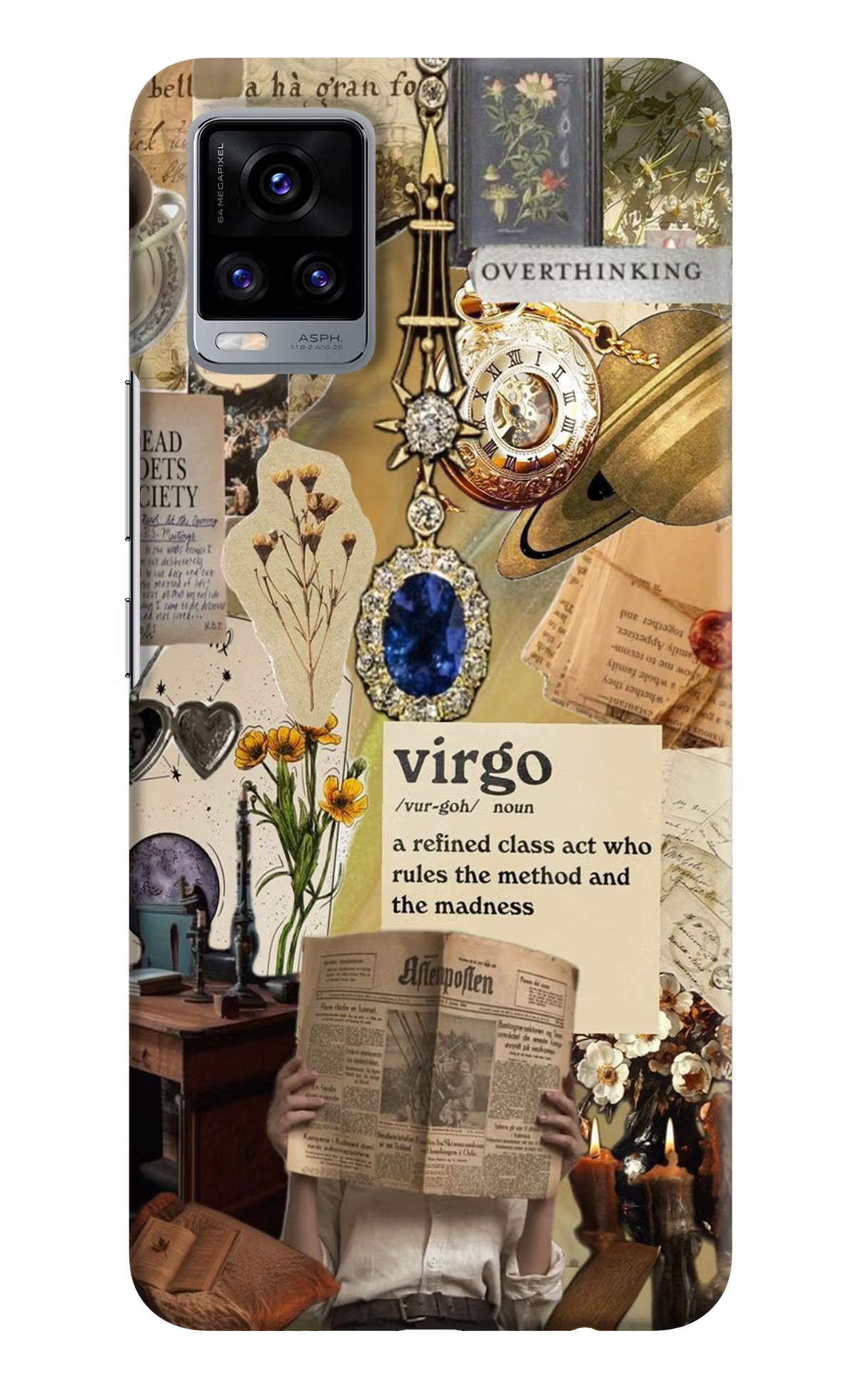 Virgo Zodiac Vivo V20 Hard Case Back Cover by Casekaro