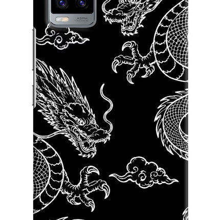 Twin Dragons Vivo V20 Hard Case Back Cover by Casekaro