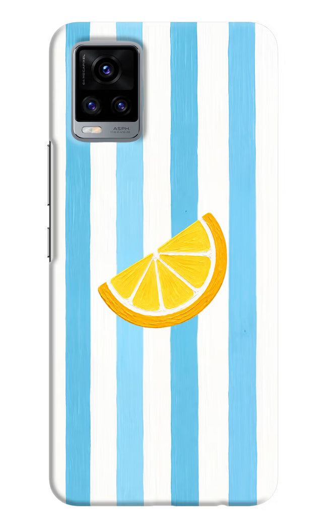 Summer Lemon Vivo V20 Hard Case Back Cover by Casekaro