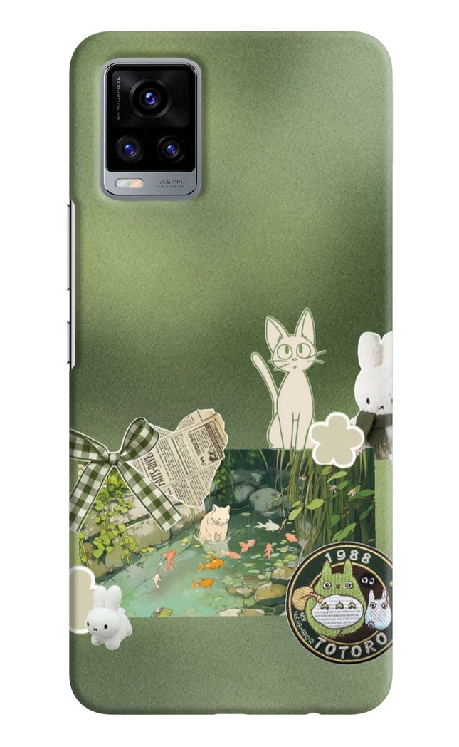 Aesthetic anime Vivo V20 Hard Case Back Cover by Casekaro