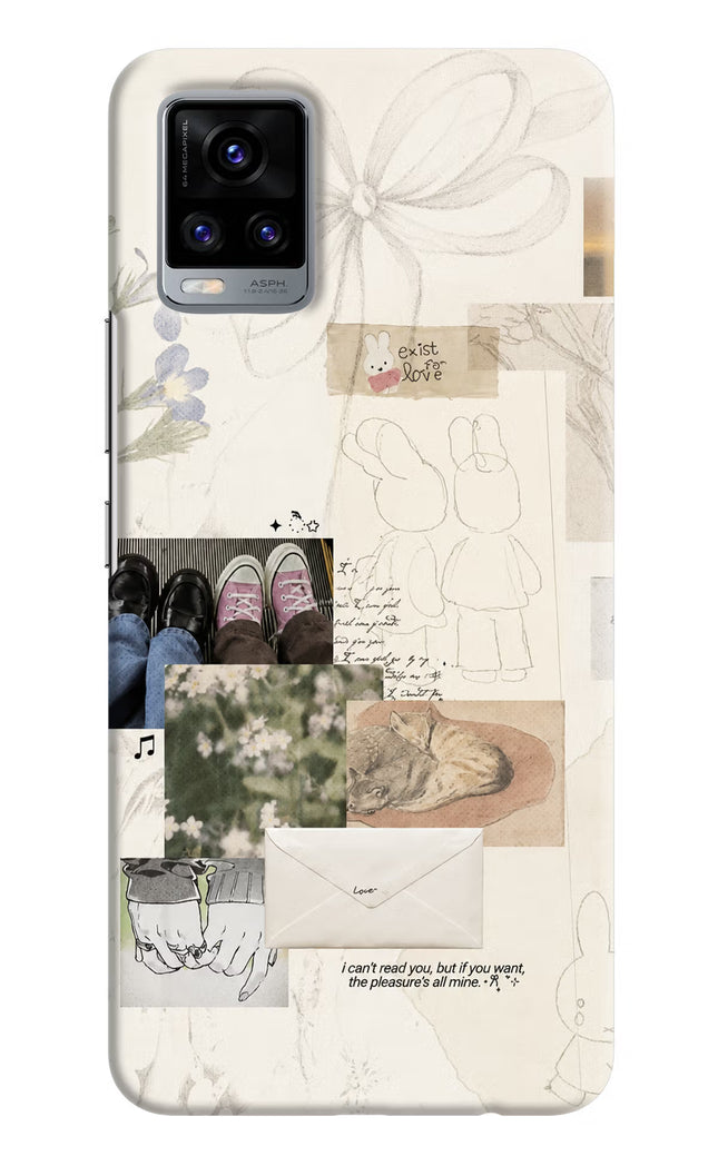 Soft Aesthetic Vivo V20 Hard Case Back Cover by Casekaro