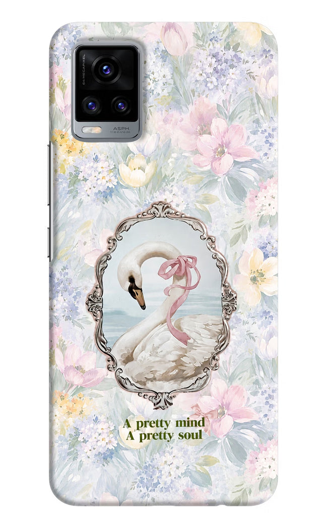 Pretty Mind Pretty Soul Vivo V20 Hard Case Back Cover by Casekaro