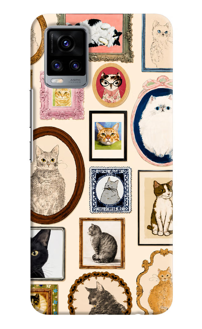 Mirror Cats Vivo V20 Hard Case Back Cover by Casekaro