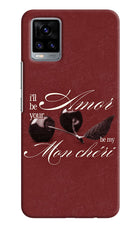 Velvet Cherry Vivo V20 Hard Case Back Cover by Casekaro