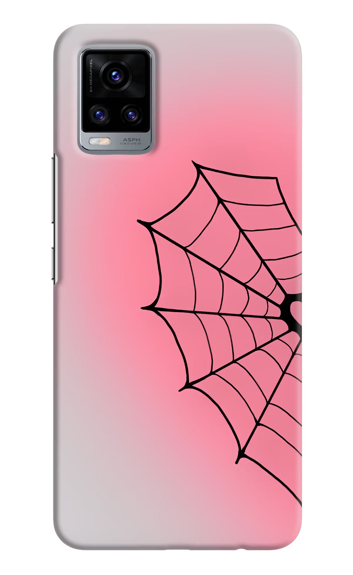 Pink Web Vivo V20 Back Cover