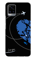 Love Orbit Vivo V20 Hard Case Back Cover by Casekaro