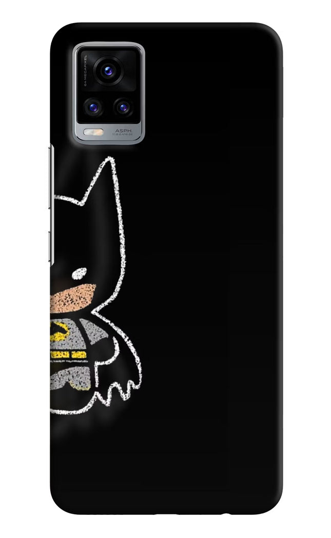 Bat Kitty Vivo V20 Hard Case Back Cover by Casekaro