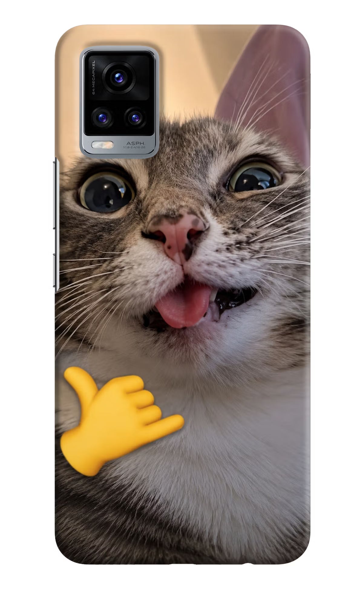 Silly Cat Call Vivo V20 Back Cover