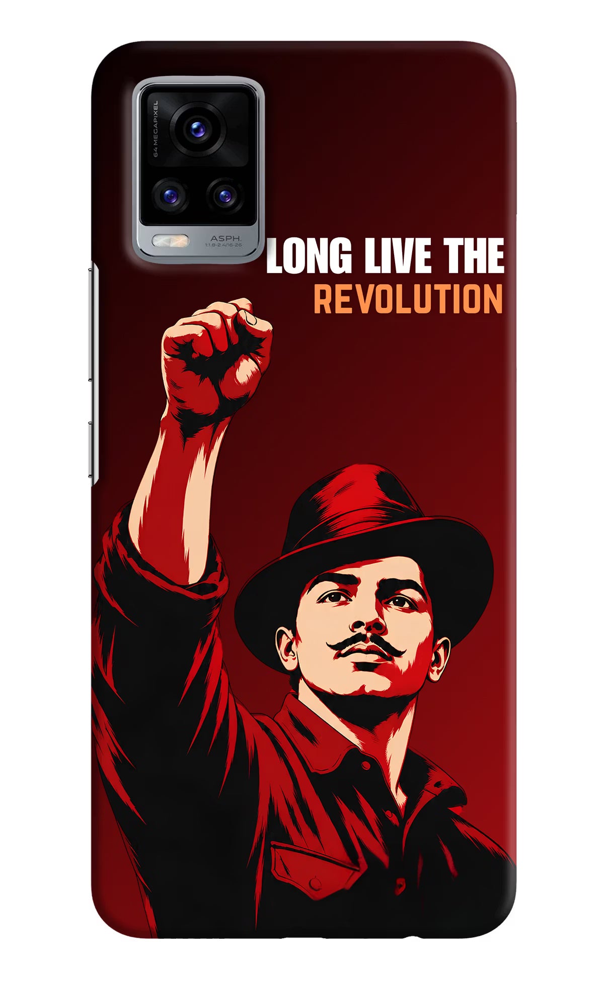 Bhagat Singh Revolution Vivo V20 Back Cover