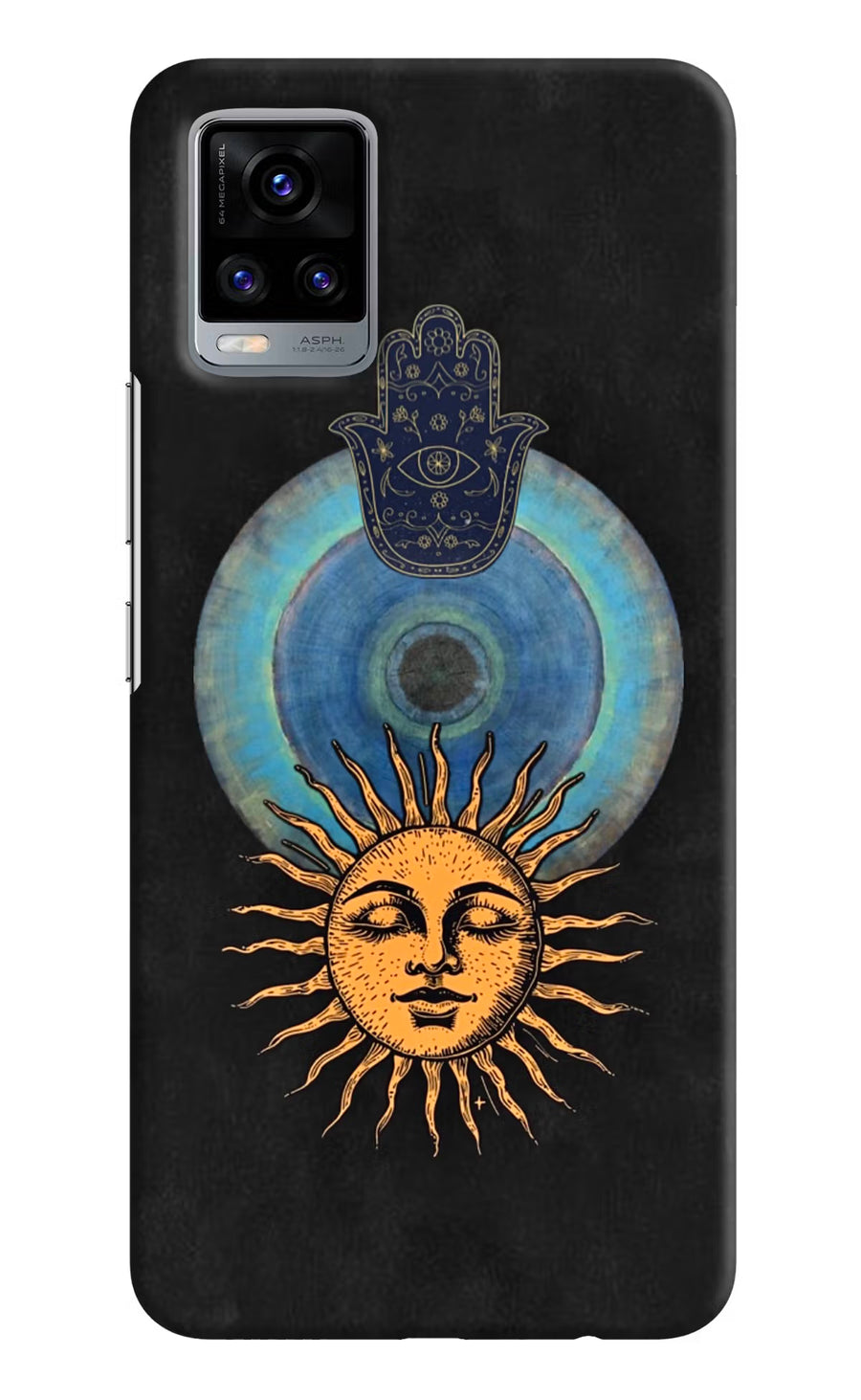 Divine Sun Vivo V20 Back Cover, Hard case