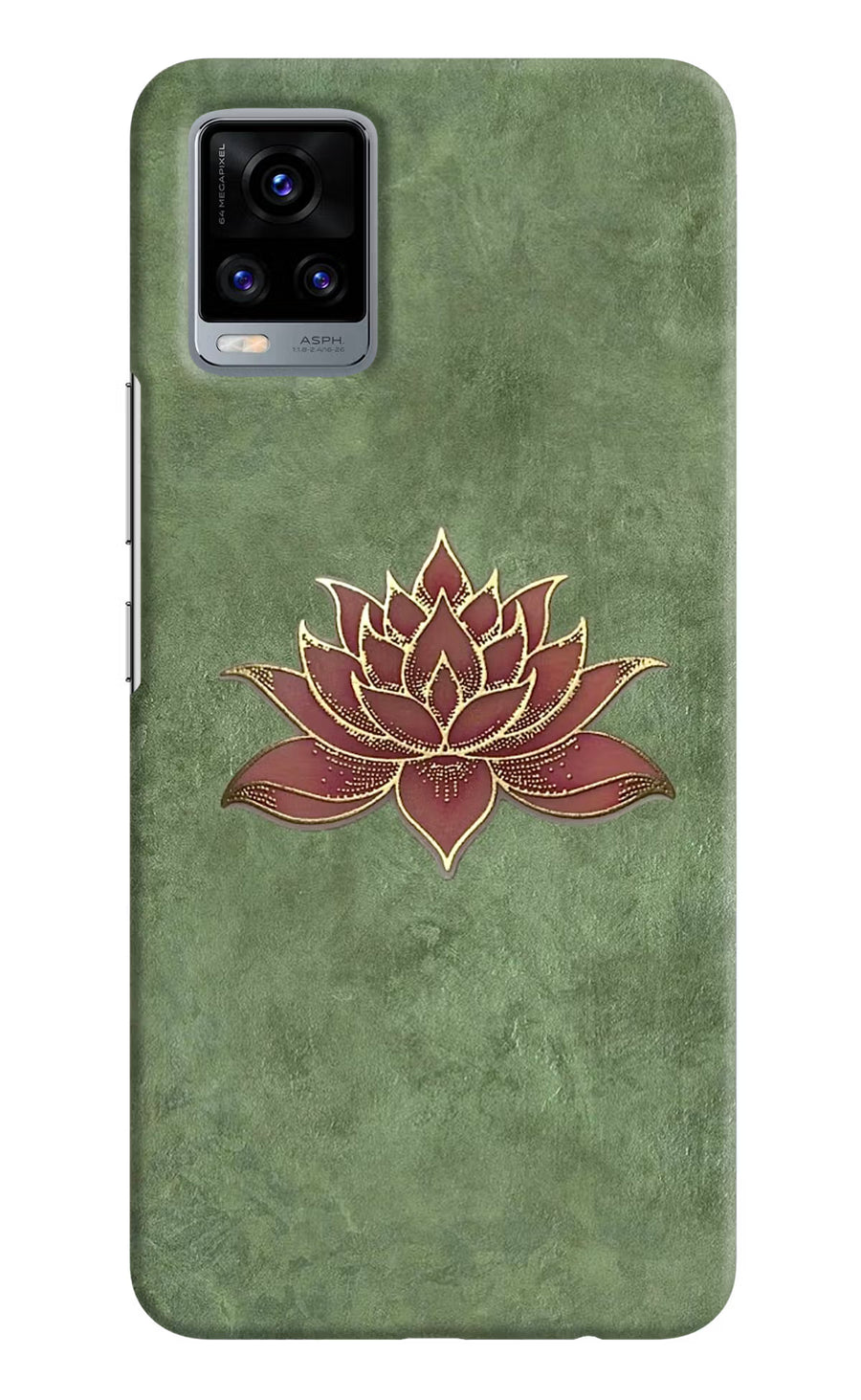 Lotus Grace Vivo V20 Back Cover, Hard case