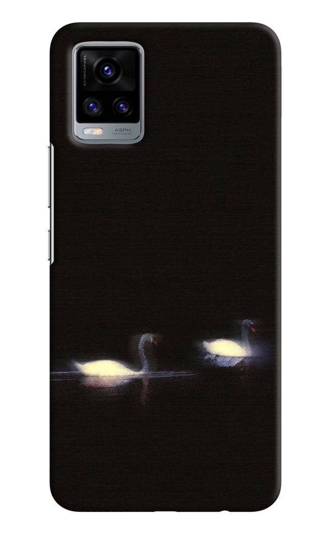 Silent Swans Vivo V20 Hard Case Back Cover by Casekaro