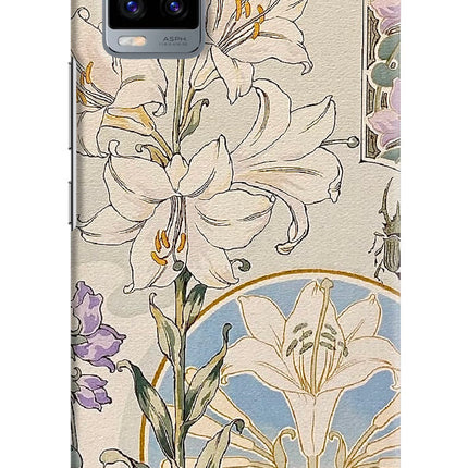 White Lily Vivo V20 Hard Case Back Cover by Casekaro