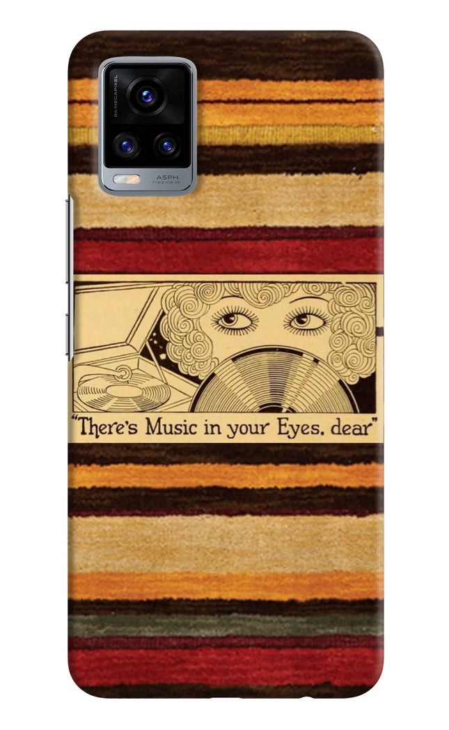 Vinyl Stripes Vivo V20 Hard Case Back Cover by Casekaro