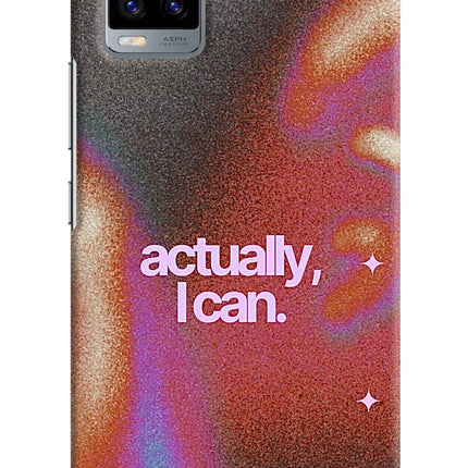 Pink Aura Vivo V20 Hard Case Back Cover by Casekaro