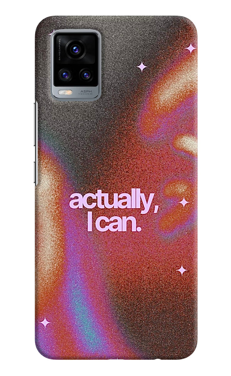 Pink Aura Vivo V20 Back Cover, Hard case
