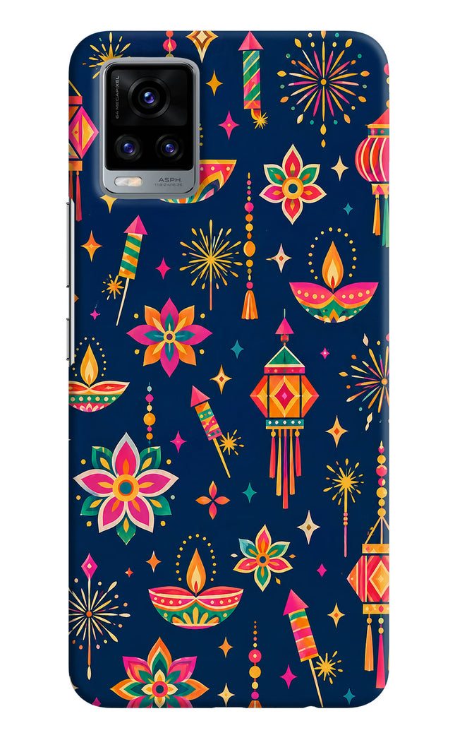 Festive Pop Vivo V20 Hard Case Back Cover by Casekaro