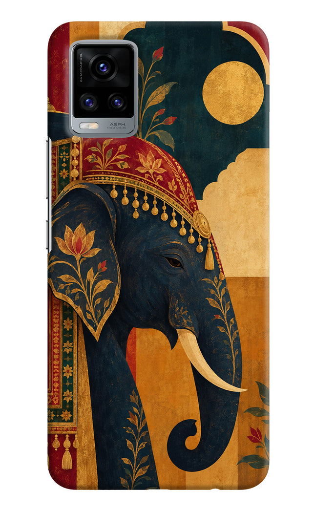 Royal Elephant Vivo V20 Hard Case Back Cover by Casekaro