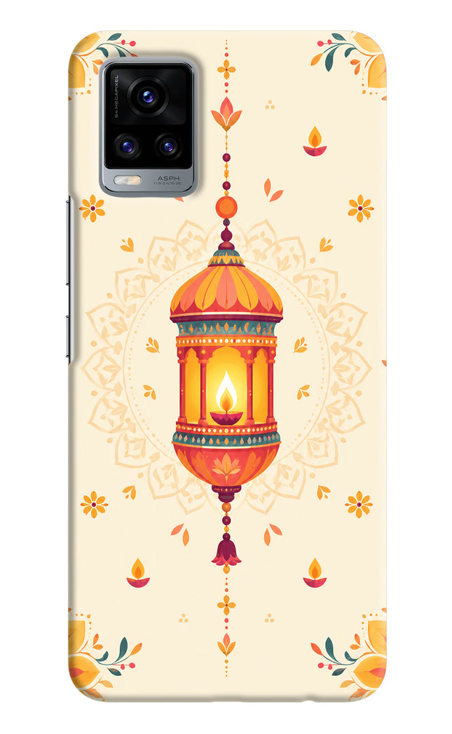 Golden Lantern Vivo V20 Hard Case Back Cover by Casekaro