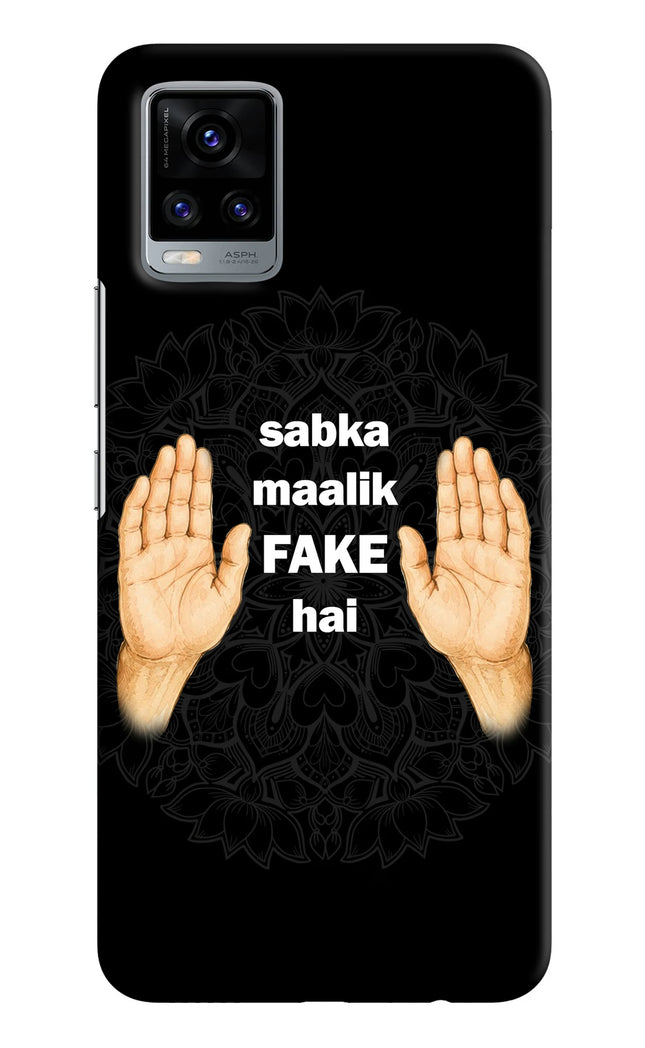 Sabka Malik Fake Vivo V20 Hard Case Back Cover by Casekaro