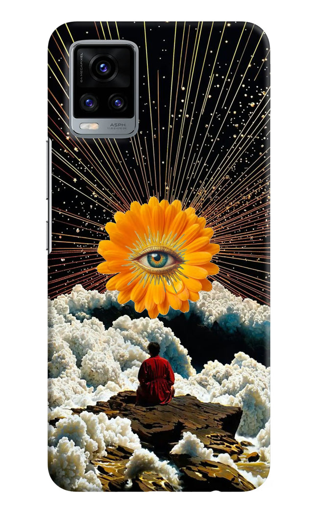 Cosmic Flower Vivo V20 Hard Case Back Cover by Casekaro