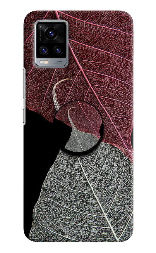 Leaf Pattern Vivo V20 Pop Case by Casekaro