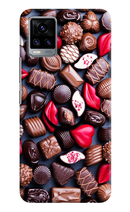 Chocolates Vivo V20 Pop Case by Casekaro