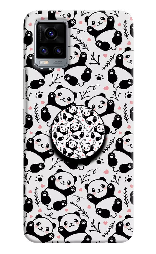 Cute Panda Vivo V20 Pop Case by Casekaro