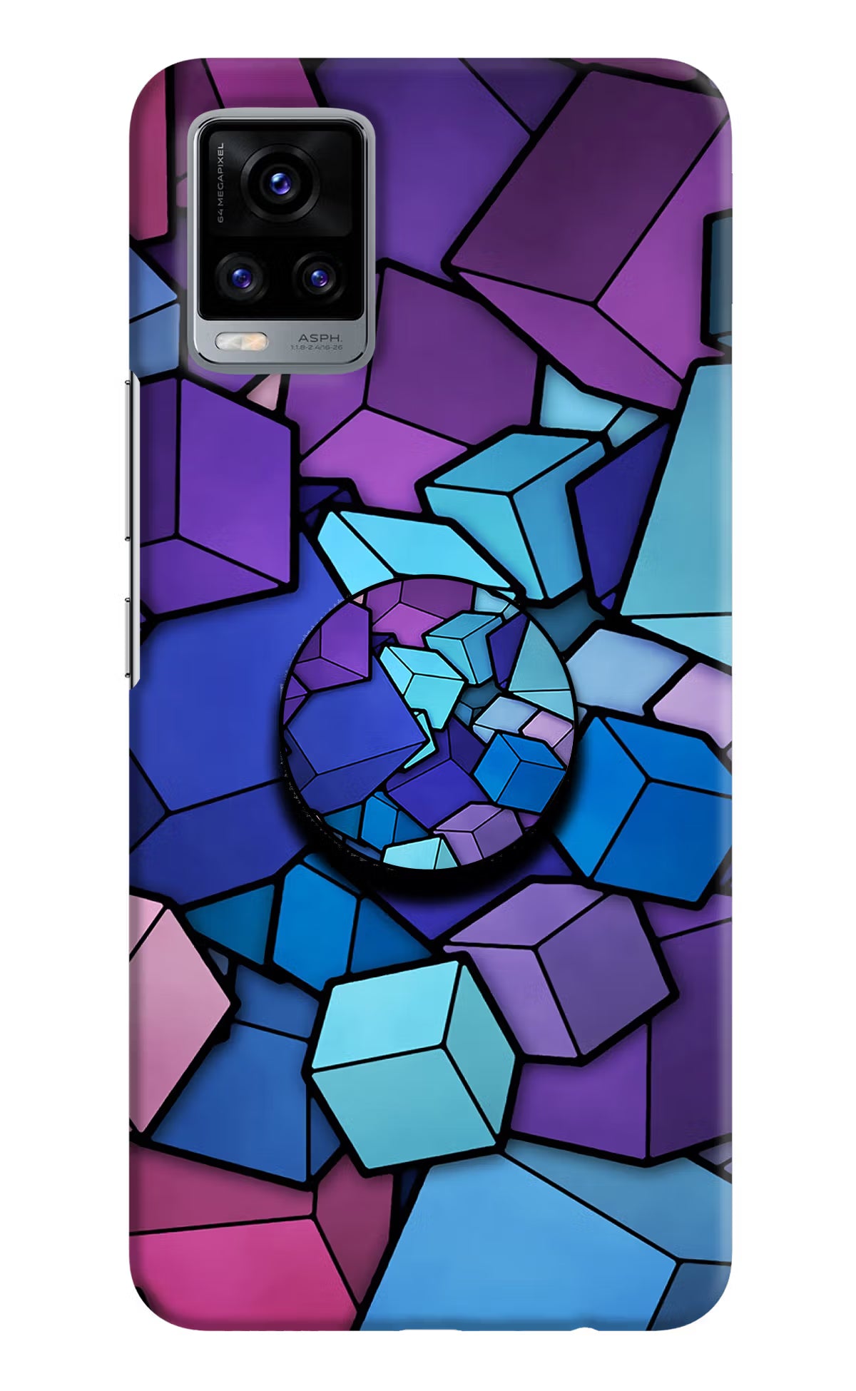 Cubic Abstract Vivo V20 Pop Case by Casekaro