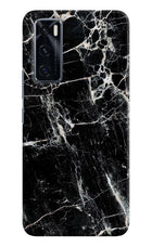 Black Marble Texture Vivo V20 SE Hard Case Back Cover by Casekaro