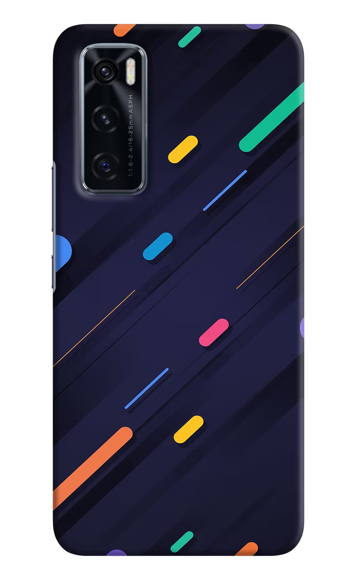 Abstract Design Vivo V20 SE Hard Case Back Cover by Casekaro
