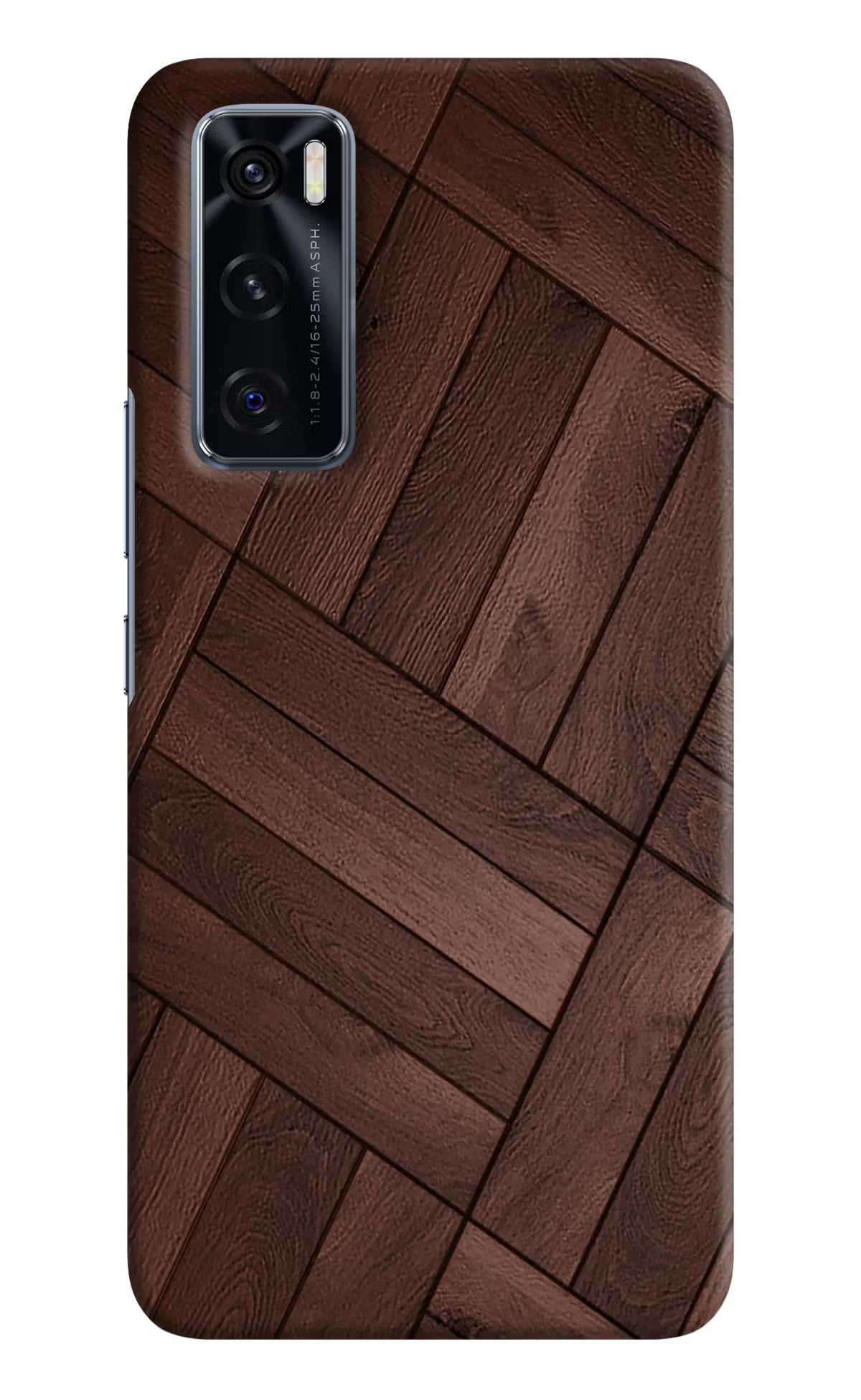 Wooden Texture Design Vivo V20 SE Hard Case Back Cover by Casekaro