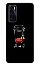 Coffee Vivo V20 SE Hard Case Back Cover by Casekaro