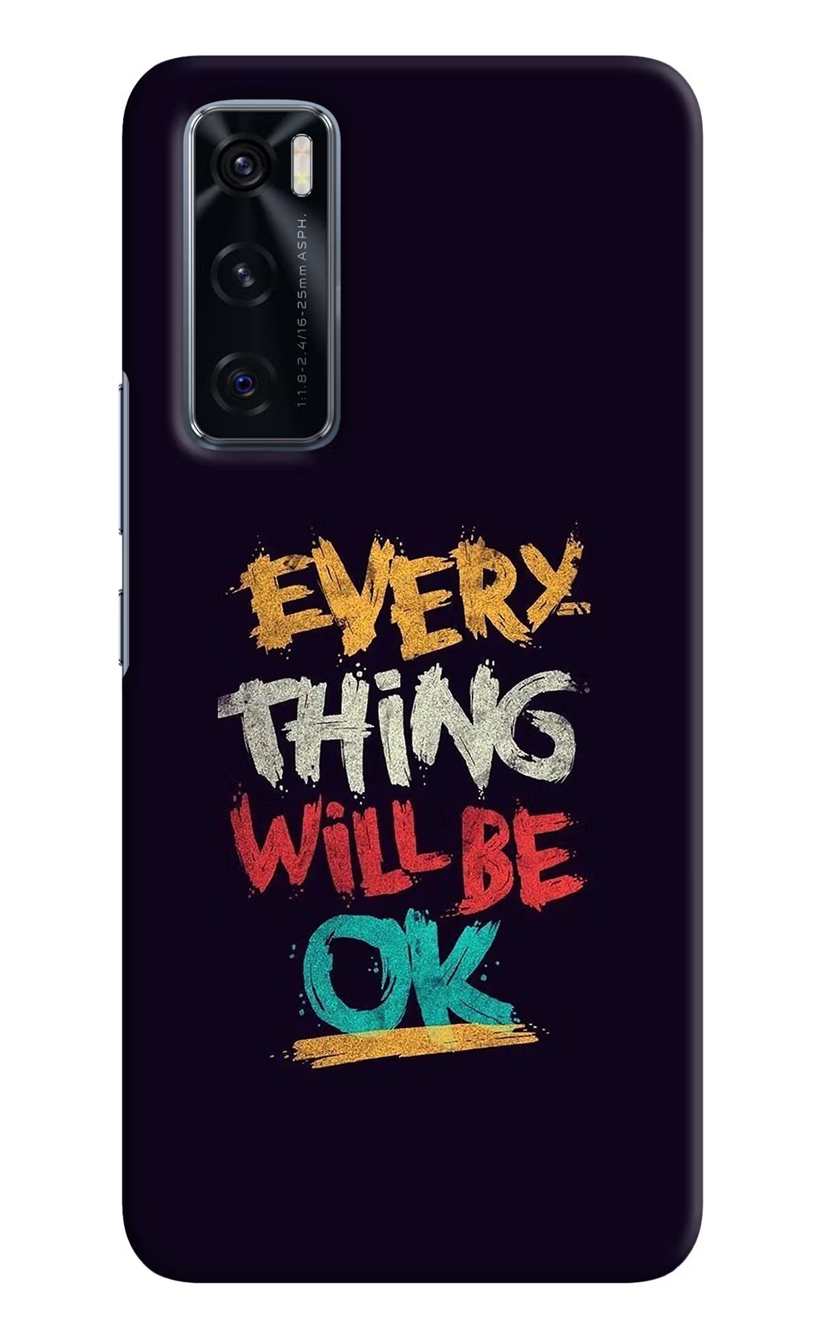 Everything Will Be Ok Vivo V20 SE Hard Case Back Cover by Casekaro