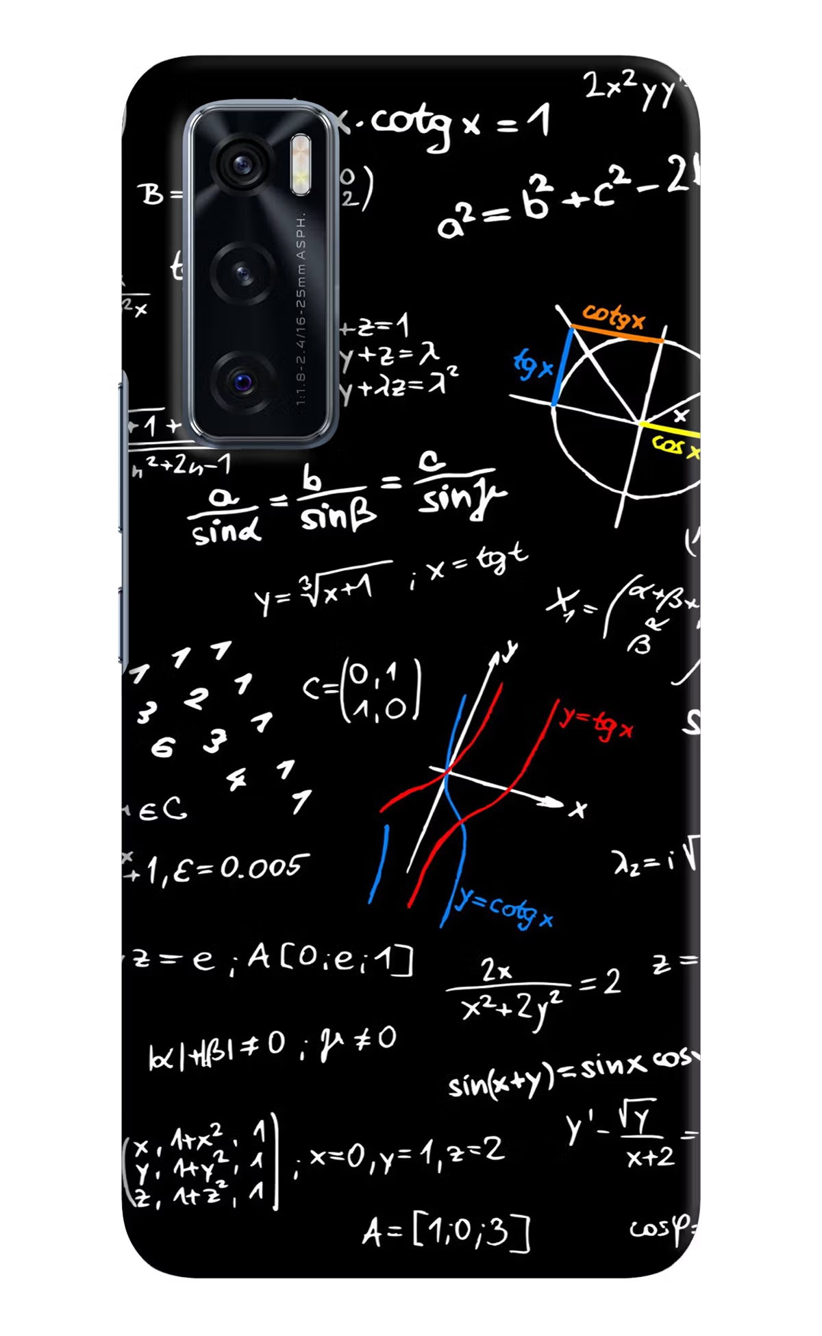Mathematics Formula Vivo V20 SE Hard Case Back Cover by Casekaro