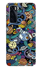 Space Abstract Vivo V20 SE Hard Case Back Cover by Casekaro