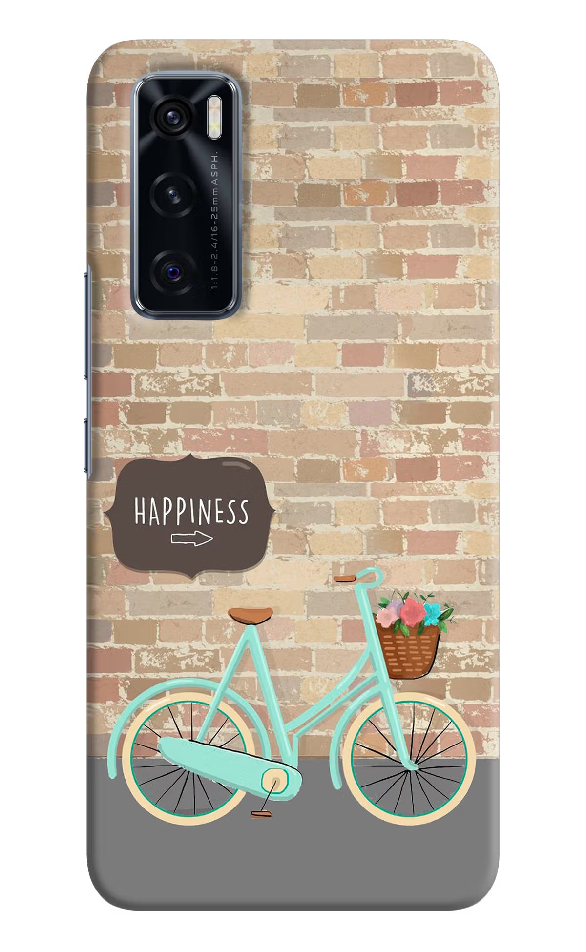 Happiness Artwork Vivo V20 SE Hard Case Back Cover by Casekaro