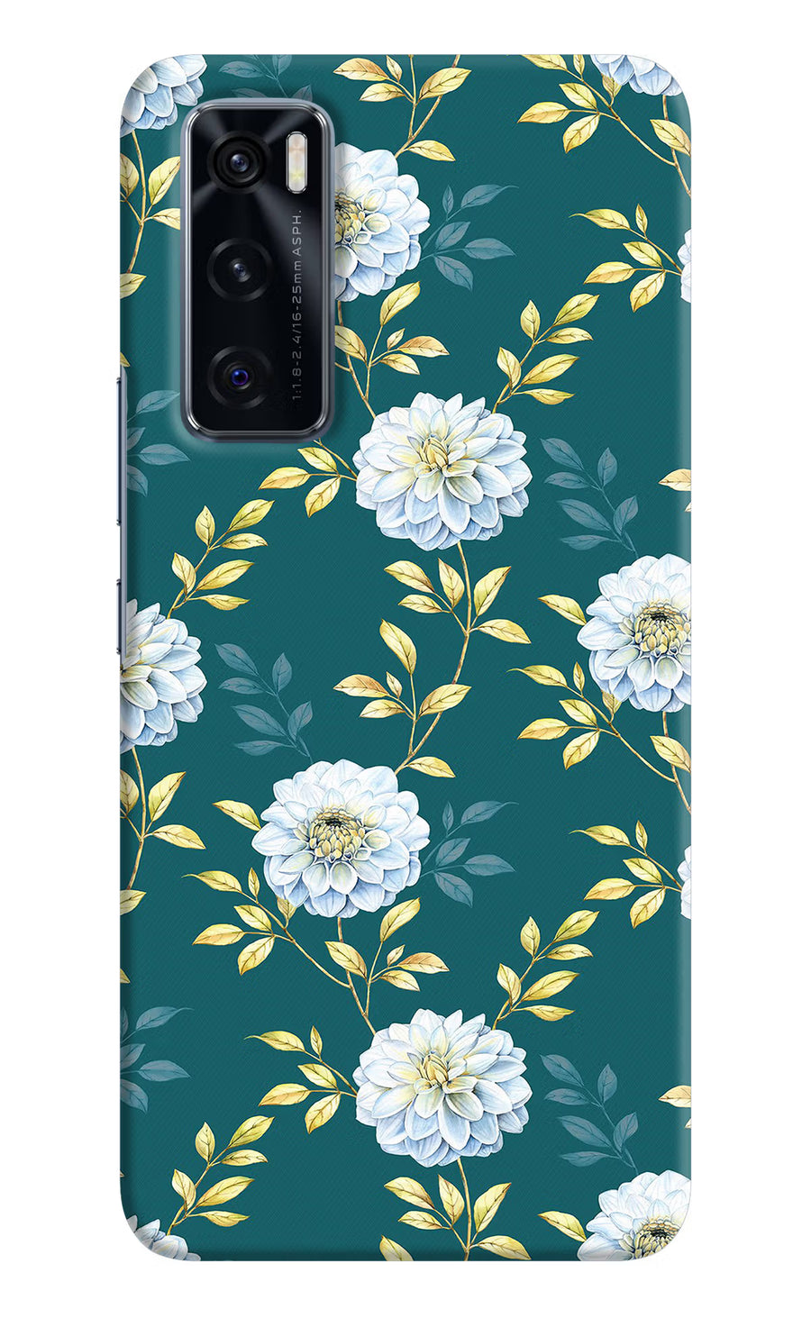 Flowers Vivo V20 SE Back Cover, Hard case
