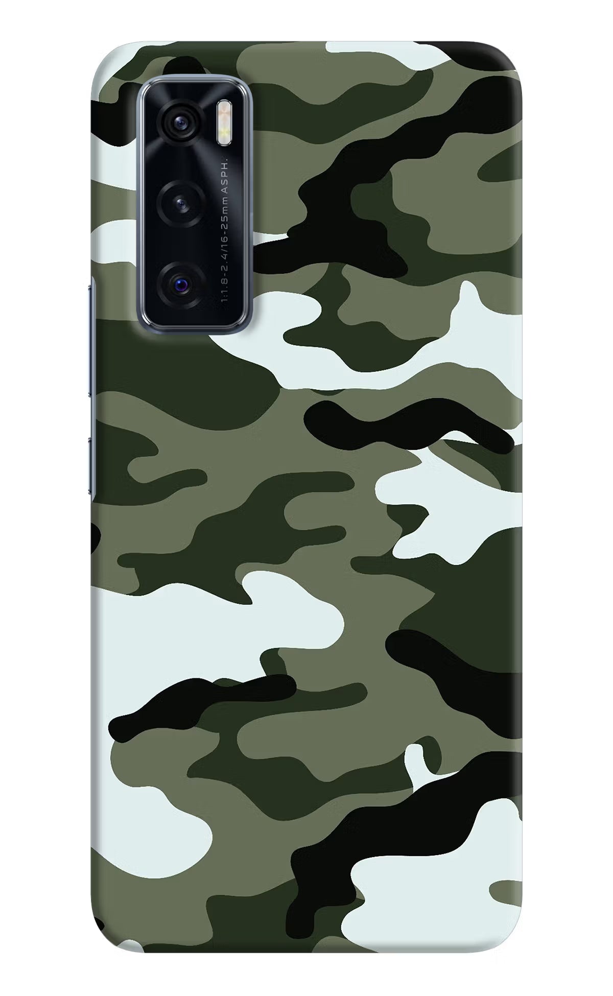 Camouflage Vivo V20 SE Hard Case Back Cover by Casekaro
