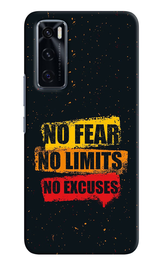 No Fear No Limits No Excuse Vivo V20 SE Hard Case Back Cover by Casekaro