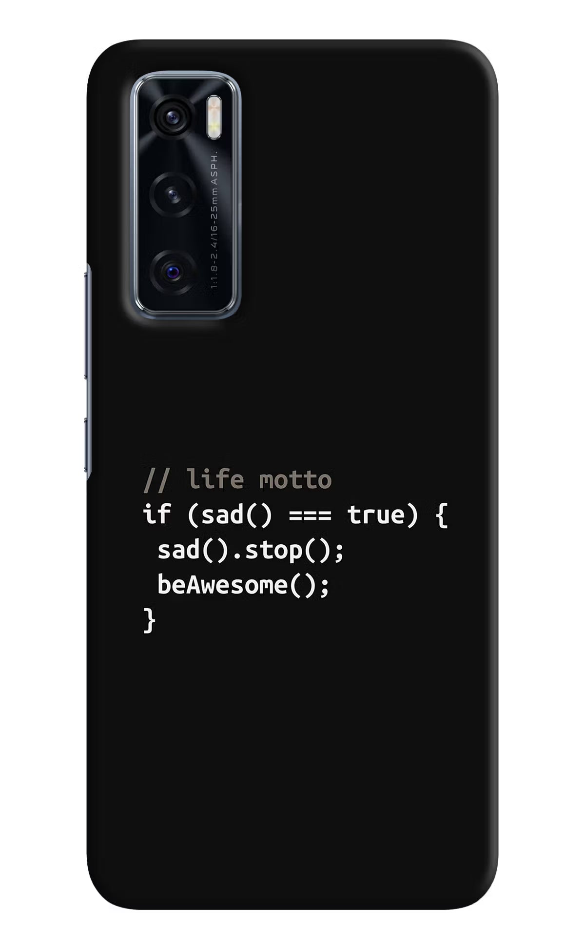 Life Motto Code Vivo V20 SE Hard Case Back Cover by Casekaro