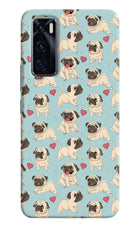 Pug Dog Vivo V20 SE Hard Case Back Cover by Casekaro