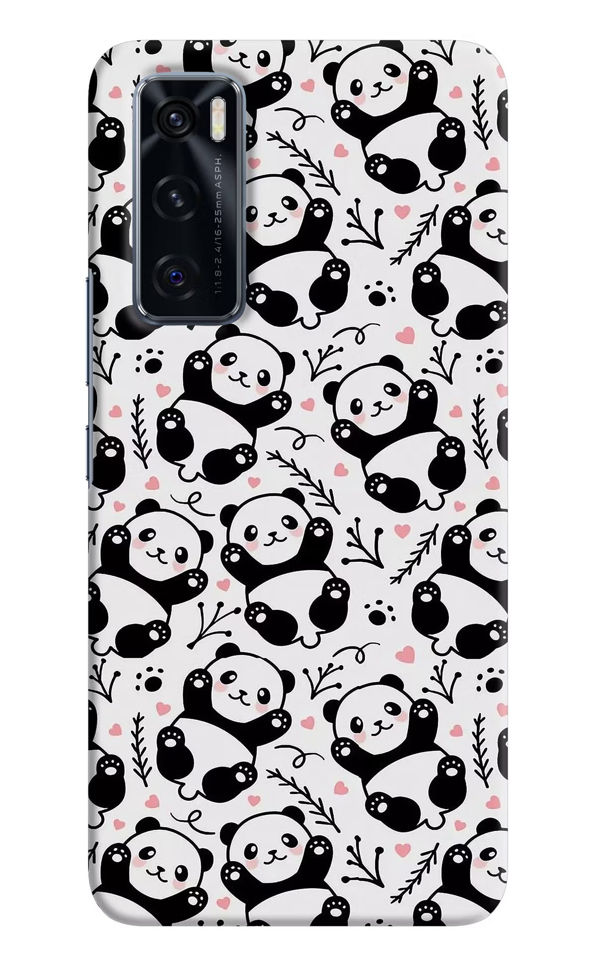 Cute Panda Vivo V20 SE Hard Case Back Cover by Casekaro