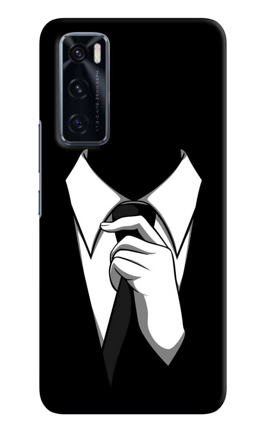 Black Tie Vivo V20 SE Back Cover, Hard case