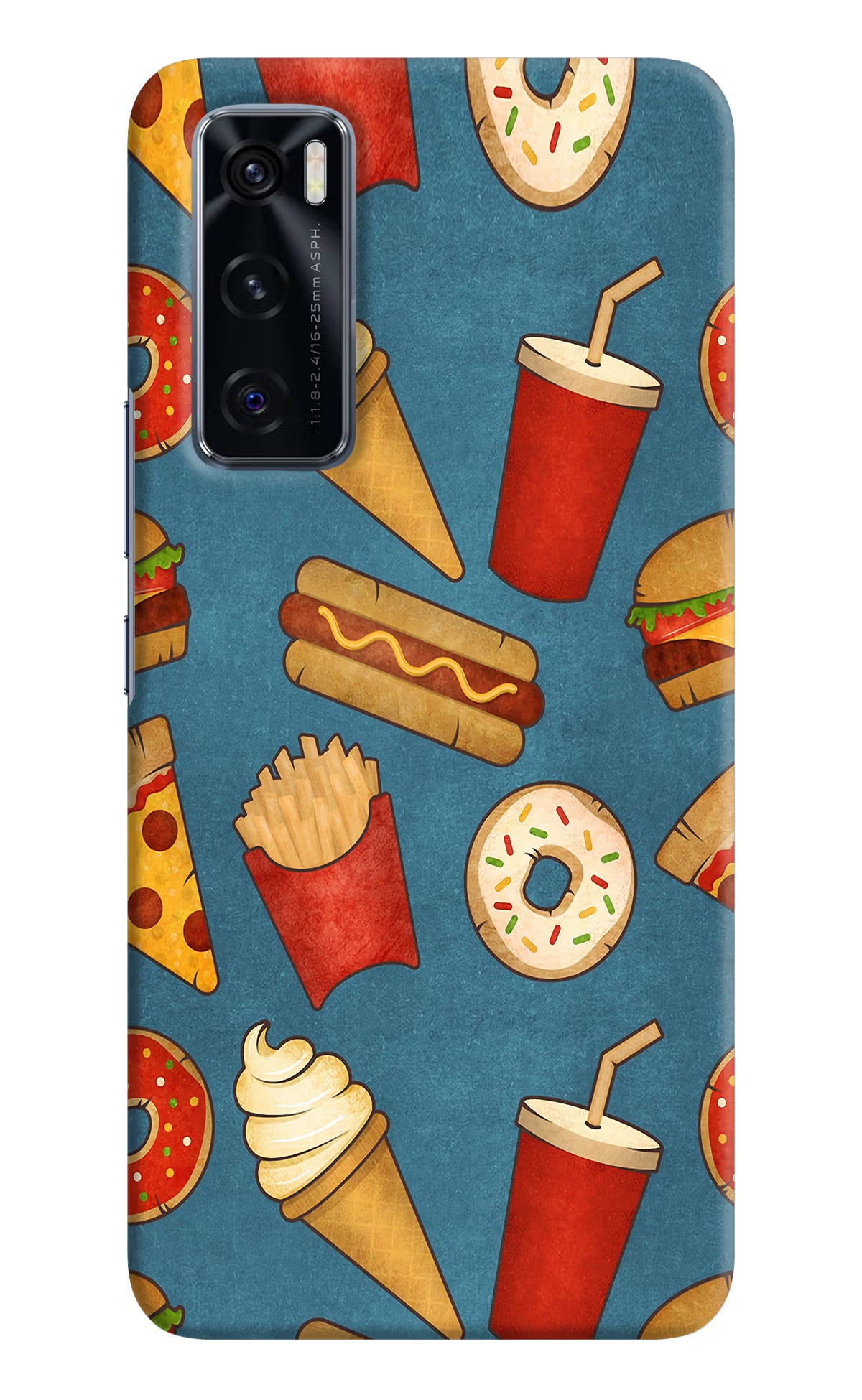 Foodie Vivo V20 SE Hard Case Back Cover by Casekaro